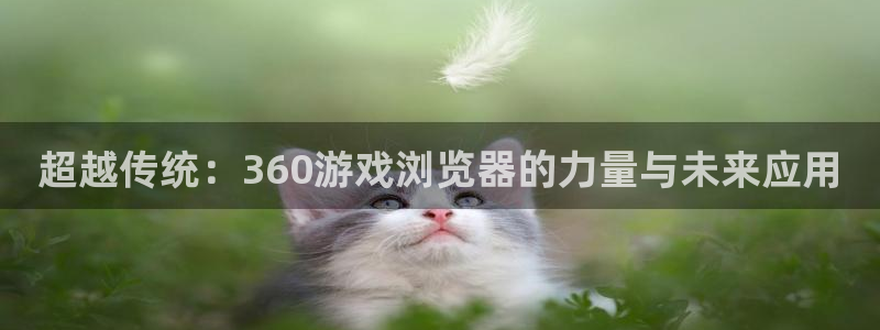 沐鸣平台登录入口：超越传统：360游戏浏览器的力量与未来应用